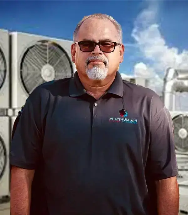 Platinum Air heating and air conditioning, a local SEO client that expanded across its service area